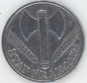 France 50 Centimes 1943 Francisque (ss)