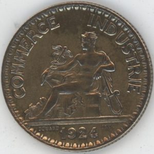 France 2 Francs 1924 Chambres de commerce (ss-vz)
