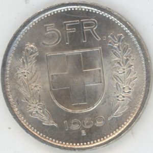 5 Francs 1969 (vz)