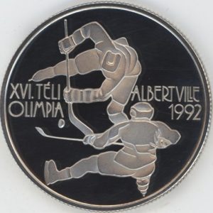 Hongrie 500 Forint 1989 Jeux olympiques Hockey (vz-unz) en argent