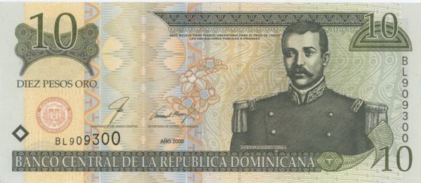 République Dominicaine 10 Peso 2000