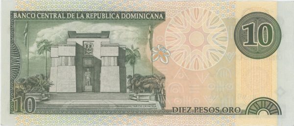 République Dominicaine 10 Peso 2000 – Image 2