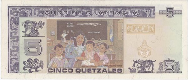 Guatemala 5 Quetzal 1998 – Image 2