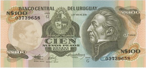 Uruguay 100 Nuevos Pesos ND (1978-86) Neuf