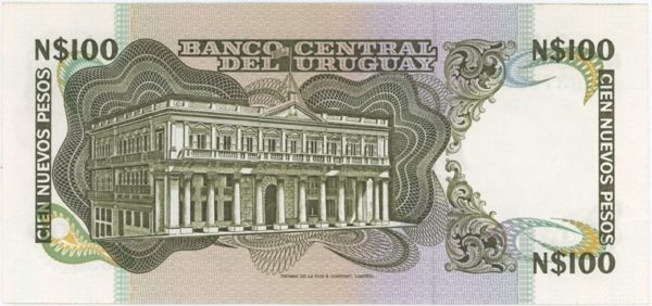 Uruguay 100 Nuevos Pesos ND (1978-86) Neuf – Image 2