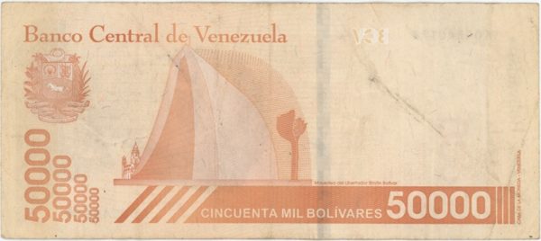 Venezuela 50000 Bolivares 2019 – Image 2
