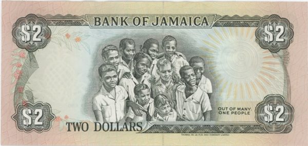 Jamaïque 2 Dollars 1990 – Image 2