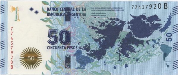 Argentina 50 Pesos 2015