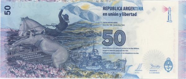 Argentina 50 Pesos 2015 – Image 2