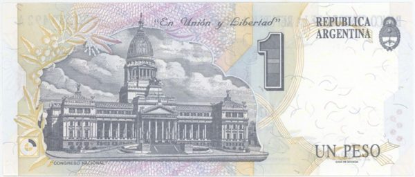 Argentina 1 Peso ND (1992-94) Neuf – Image 2