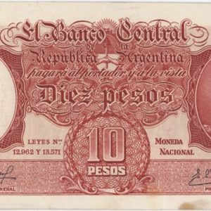 Argentina 10 Pesos ND (1954-63)