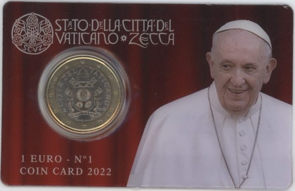 Vatican 1 Euro 2022 François (F.d.c)