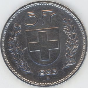 5 Francs 1923 (ss+)