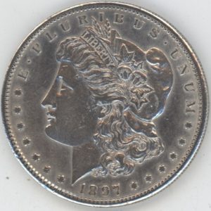 USA Morgan Dollar 1897 S (ss+) en argent
