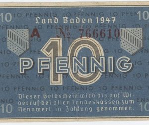 Germany Baden French occupation 10 Pfennigs 1947