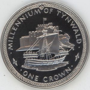 Isle of Man 1 Crown 1979 Elizabeth II Tynwald (vz-unz) en argent
