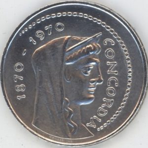 Italie 1000 Lire 1970 R (vz) en argent