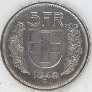 5 Francs 1949 (ss+)