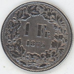 1 Franc 1875 (s)