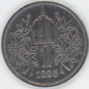 Autriche 1 Couronne 1895 François Joseph Ier (ss+) en argent