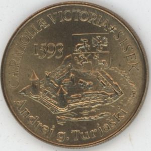 Slovénie 5 Tolarjev 1993 400 ans de la bataille de Sisek (ss-vz)