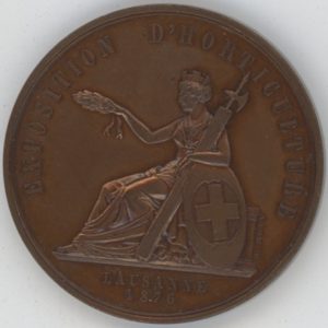 Médaille Exposition D'Agriculture Lausanne 1876 (vz)