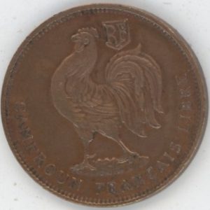 Cameroun France Libre 50 Centimes 1943 SA (ss-vz)
