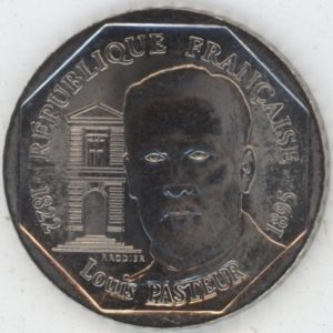 France 2 Francs 1995 Louis Pasteur (vz)