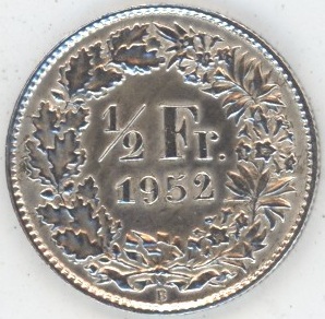 50 Centimes 1952 (ss+)