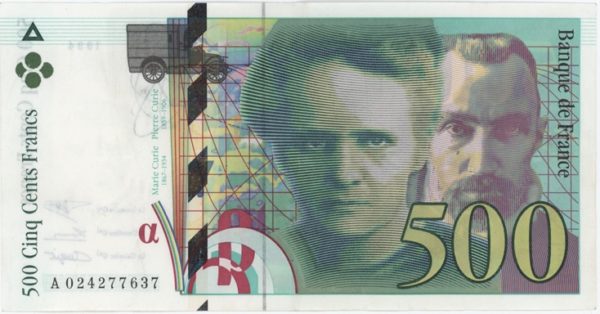 France 500 Francs 1994 Pierre et Marie Curie
