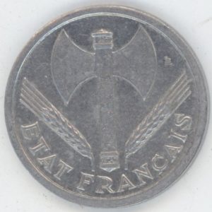France 2 Francs 1943 Francisque (ss)