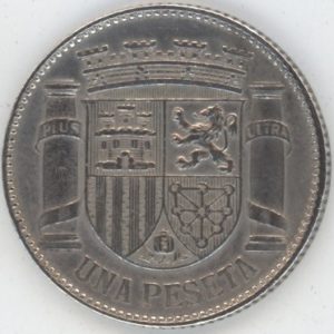 Espagne 1 Peseta 1933 République (ss-vz) en argent