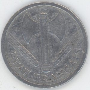 France 2 Francs 1944 B Francisque (ss)