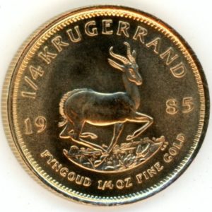 Afrique du Sud ¼ krugerrand OR 1985 (unz)