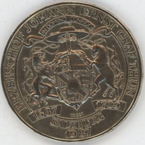 Autriche 20 Schilling 1987 Johann E. Graf Thun (vz)