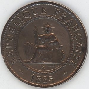 Indochine Française 1 Cent 1885 A (ss+)