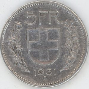 5 Francs 1931 (ss)