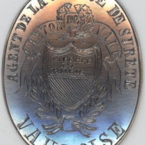 Médaille Vaud Agent de la Police de Sureté (vz-unz) en argent