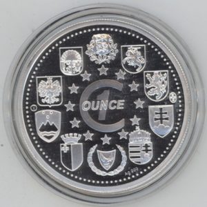 1 Ounce en argent 999 Europa Slowenije (unz)