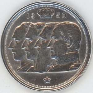 Belgique 100 Francs 1950 (FR) ss en argent