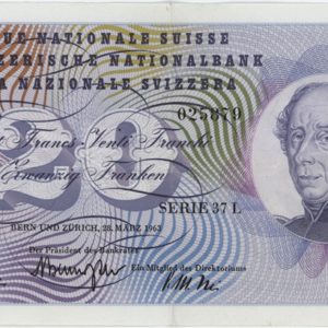 20 Francs 1963 Général Dufour