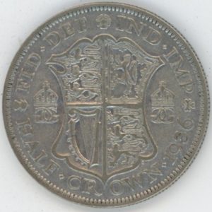 Grande-Bretagne Half Crown 1936 George VI (ss+) en argent