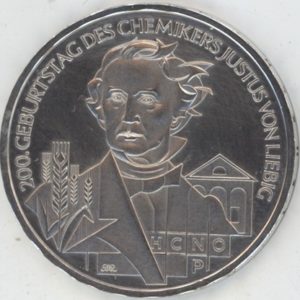 Allemagne 10 Euro 2003 J Julius Von Liebig (ss-vz) en argent