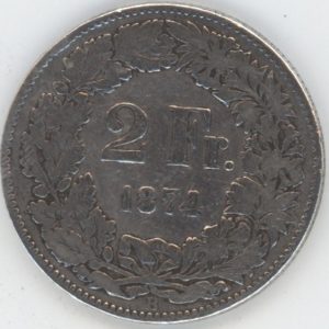 2 Francs 1874 (s)