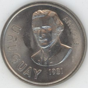 Uruguay 10 Nuevo Pesos Artigas 1981 (vz-unz)