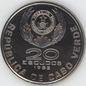 Cap-Vert 20 Escudo 1982 (ss-vz)