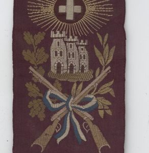 Médaille Ruban Tir Fédéral Suisse Fribourg 1881