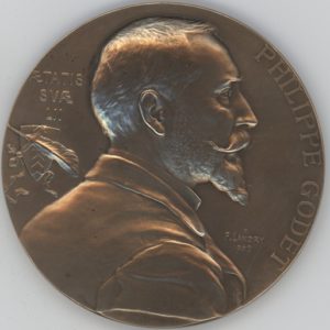 Médaille Neuchâtel 1922 Philippe Godet Ecrivain (vz)