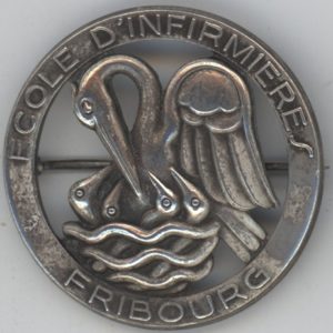 Médaille Ecole d'Infirmière Fribourg (ss-vz) en argent