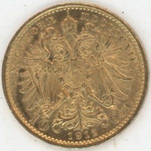 Autriche 10 Corona OR 1912 François Joseph Ier (vz)